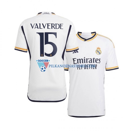 Real Madryt Federico Valverde 15 Koszulka Męska Domowy 2023-2024 Krótkie Rękawy