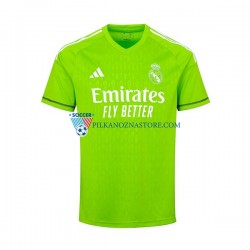 Strój Bramkarski Real Madryt Thibaut Courtois 1 Koszulka Męska Domowy 2023-2024 Krótkie Rękawy