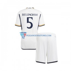 Real Madryt dla Dzieci Jude Bellingham 5 Koszulka Domowy 2023-2024 Krótkie Rękawy