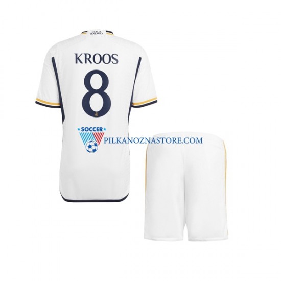 Real Madryt dla Dzieci Kroos 8 Koszulka Domowy 2023-2024 Krótkie Rękawy