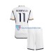 Real Madryt dla Dzieci Rodrygo Goes 11 Koszulka Domowy 2023-2024 Krótkie Rękawy