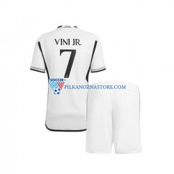 Real Madryt dla Dzieci Vinicius Junior 7 Koszulka Domowy 2023-2024 Krótkie Rękawy