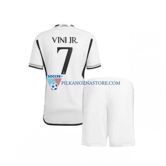 Real Madryt dla Dzieci Vinicius Junior 7 Koszulka Domowy 2023-2024 Krótkie Rękawy