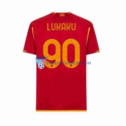 AS Roma Romelu Lukaku 90 Koszulka Męska Domowy 2023-2024 Krótkie Rękawy