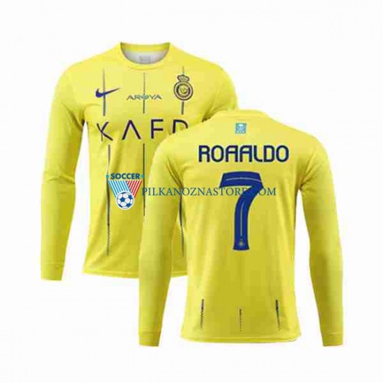 Al-Nassr Ronaldo 7 Koszulka Męska Domowy 2023-2024 Długie Rękawy