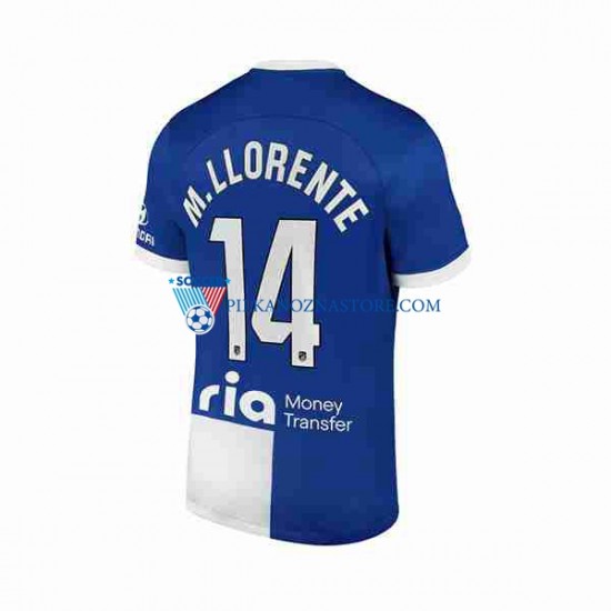 Atlético Madryt 2 Marcos Llorente 14 Koszulka Męska Wyjazdowy 2023-2024 Krótkie Rękawy