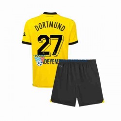 Borussia Dortmund dla Dzieci Karim Adeyemi 27 Koszulka Domowy 2023-2024 Krótkie Rękawy