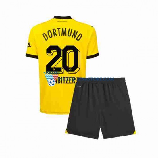Borussia Dortmund dla Dzieci Marcel Sabitzer 20 Koszulka Domowy 2023-2024 Krótkie Rękawy