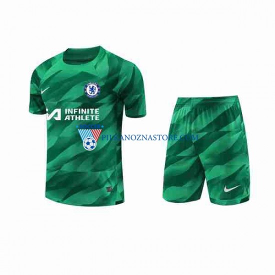 Strój Bramkarski Chelsea dla Dzieci Koszulka Trzeci 2023-2024 Krótkie Rękawy