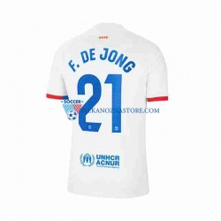 FC Barcelona Frenkie de Jong 21 Koszulka Męska Wyjazdowy 2023-2024 Krótkie Rękawy