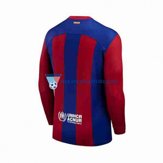 FC Barcelona Koszulka Męska Domowy 2023-2024 Długie Rękawy