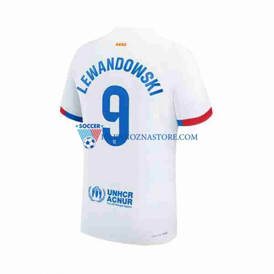 FC Barcelona LEWANDOWSKI 9 Koszulka Męska Wyjazdowy 2023-2024 Krótkie Rękawy