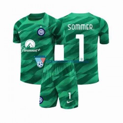 Strój Bramkarski Inter Mediolan dla Dzieci Sommer 1 Koszulka Wyjazdowy 2023-2024 Krótkie Rękawy