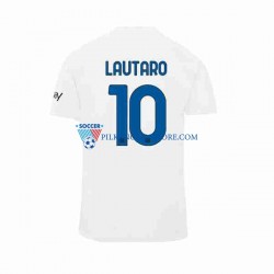 Inter Mediolan Lautaro Martinez 10 Koszulka Męska Wyjazdowy 2023-2024 Krótkie Rękawy