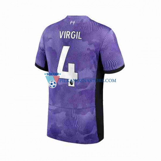 Liverpool Virgil van Dijk 4 Koszulka Męska Trzeci 2023-2024 Krótkie Rękawy