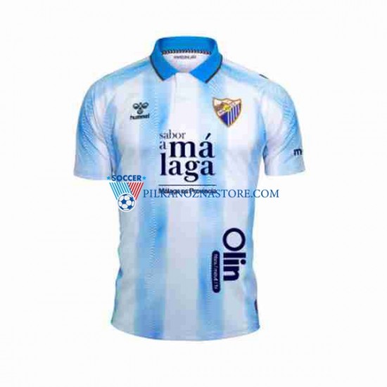 Málaga CF Koszulka Męska Domowy 2023-2024 Krótkie Rękawy