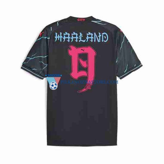 Manchester City Haaland 9 Special Printing Koszulka Męska Trzeci 2023-2024 Krótkie Rękawy