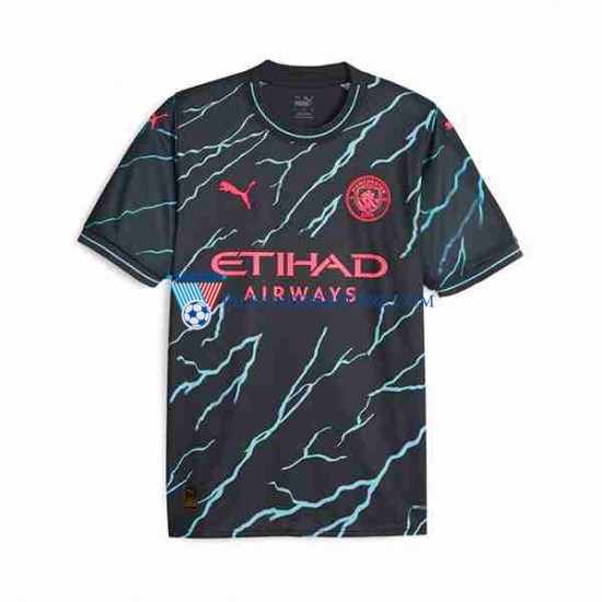 Manchester City Haaland 9 Special Printing Koszulka Męska Trzeci 2023-2024 Krótkie Rękawy