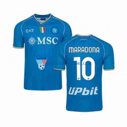 Napoli Maradona 10 Koszulka Męska Domowy 2023-2024 Krótkie Rękawy