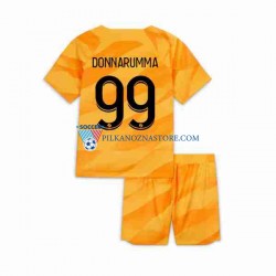 Strój Bramkarski Paris Saint-Germain dla Dzieci DONNARUMMA 99 Koszulka Wyjazdowy 2023-2024 Krótkie Rękawy