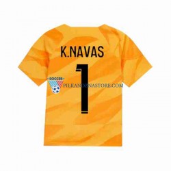 Strój Bramkarski Paris Saint-Germain K.NAVAS 1 Koszulka Męska Wyjazdowy 2023-2024 Krótkie Rękawy
