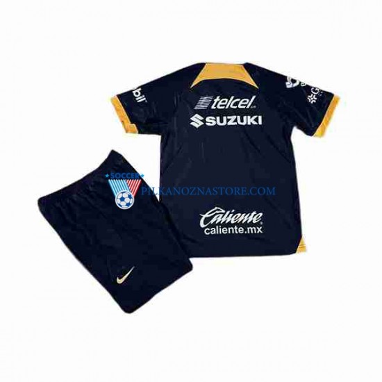 Pumas UNAM dla Dzieci Koszulka Wyjazdowy 2023-2024 Krótkie Rękawy