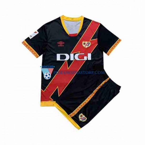 Rayo Vallecano dla Dzieci Koszulka Wyjazdowy 2023-2024 Krótkie Rękawy