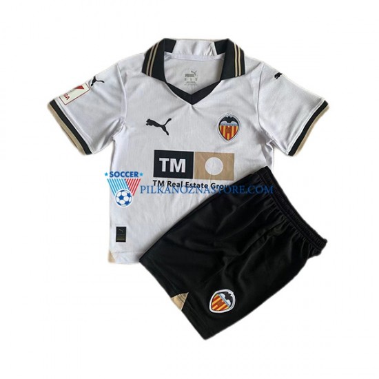 Valencia CF dla Dzieci Koszulka Domowy 2023-2024 Krótkie Rękawy