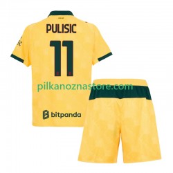 AC Milan dla Dzieci Christian Pulisic 11 Koszulka Trzeci 2025-2026 Krótkie Rękawy