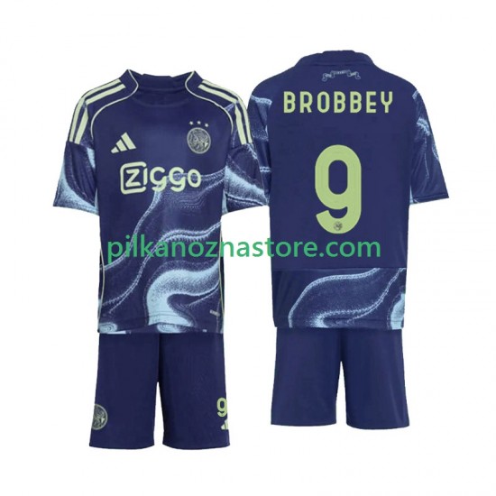 AFC Ajax dla Dzieci Brian Brobbey 9 Koszulka Wyjazdowy 2025-2026 Krótkie Rękawy