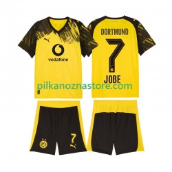 Borussia Dortmund dla Dzieci Jobe Bellingham 7 Koszulka Domowy 2025-2026 Krótkie Rękawy