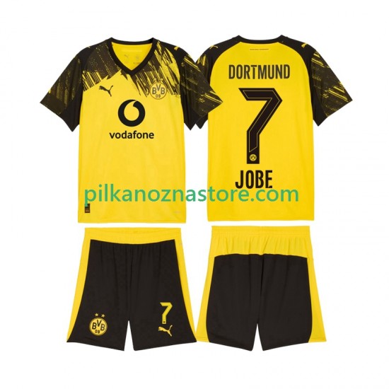 Borussia Dortmund dla Dzieci Jobe Bellingham 7 Koszulka Domowy 2025-2026 Krótkie Rękawy