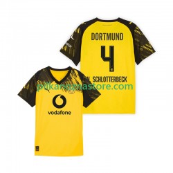 Borussia Dortmund Nico Schlotterbeck 4 Koszulka Męska Domowy 2025-2026 Krótkie Rękawy