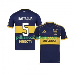 CA Boca Juniors Rodrigo Battaglia 5 Koszulka Męska Domowy 2025-2026 Krótkie Rękawy