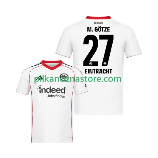 Eintracht Frankfurt Mario Gotze 27 Koszulka Męska Wyjazdowy 2025-2026 Krótkie Rękawy