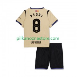 FC Barcelona dla Dzieci Pedri 8 UCL Koszulka Wyjazdowy 2025-2026 Krótkie Rękawy