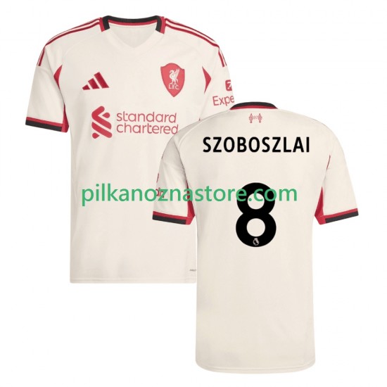 Liverpool Dominik Szoboszlai 8 Koszulka Męska Wyjazdowy 2025-2026 Krótkie Rękawy