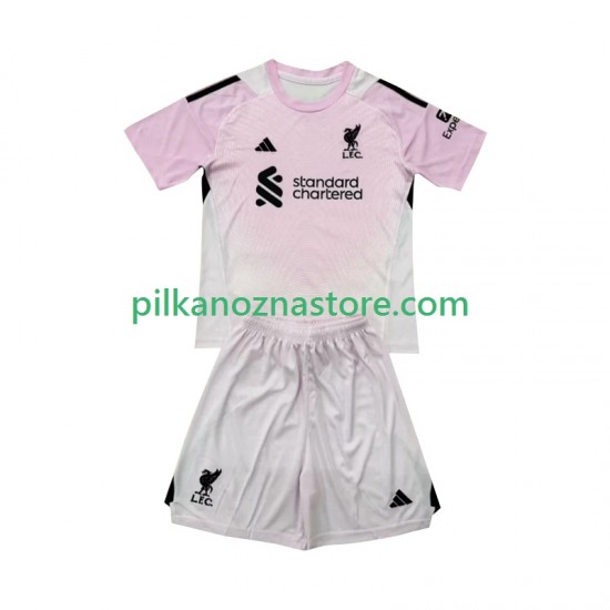 Strój Bramkarski Liverpool dla Dzieci Koszulka Trzeci 2025-2026 Krótkie Rękawy