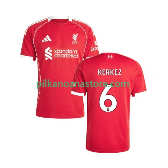 Liverpool Milos Kerkez 6 Koszulka Męska Domowy 2025-2026 Krótkie Rękawy