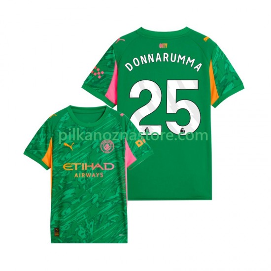 Strój Bramkarski Manchester City Gianluigi Donnarumma 25 Koszulka Męska Domowy 2025-2026 Krótkie Rękawy