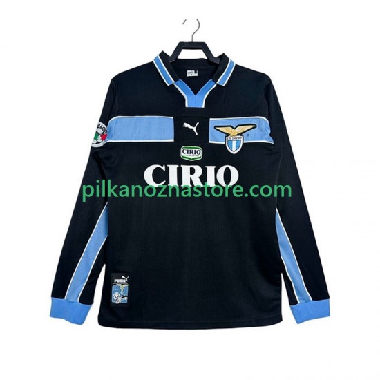 SS Lazio Retro Koszulka Męska Wyjazdowy 1998 1999 Długie Rękawy