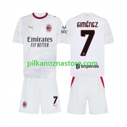 AC Milan dla Dzieci Gimenez 7 Koszulka Wyjazdowy 2026-2027 Krótkie Rękawy