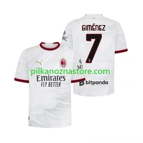 AC Milan Gimenez 7 Koszulka Męska Wyjazdowy 2026-2027 Krótkie Rękawy