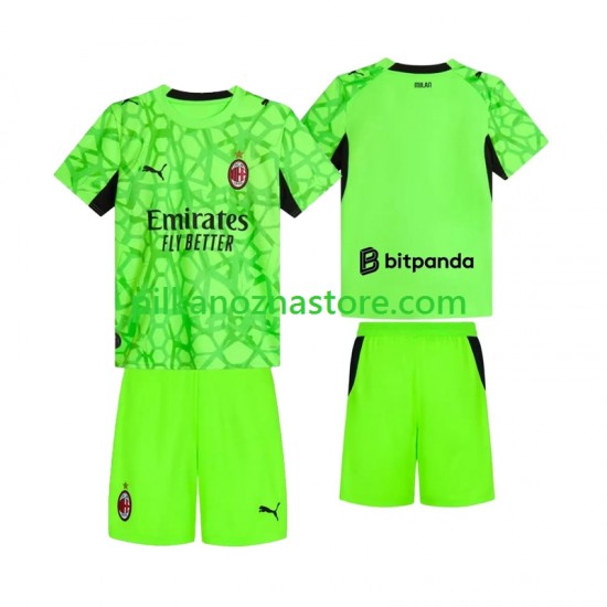 Strój Bramkarski AC Milan dla Dzieci Koszulka Trzeci 2026-2027 Krótkie Rękawy