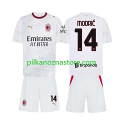 AC Milan dla Dzieci Modrić Luka 14 Koszulka Wyjazdowy 2026-2027 Krótkie Rękawy