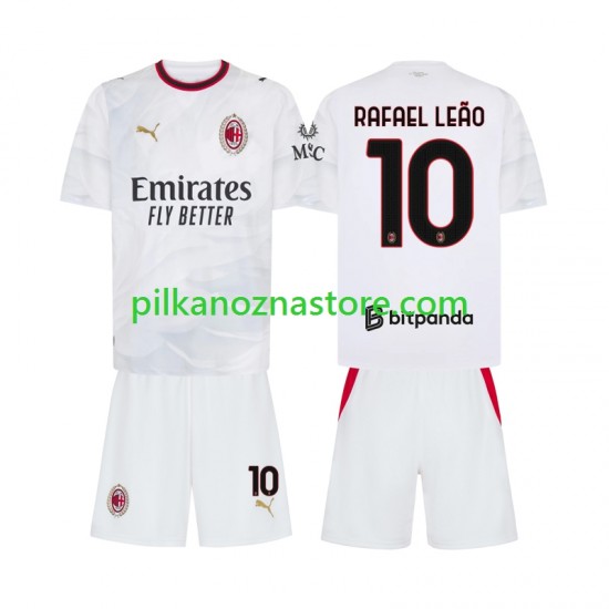 AC Milan dla Dzieci Rafael Leao 10 Koszulka Wyjazdowy 2026-2027 Krótkie Rękawy