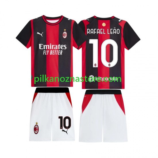 AC Milan dla Dzieci Rafael Leao 10 Koszulka Domowy 2026-2027 Krótkie Rękawy