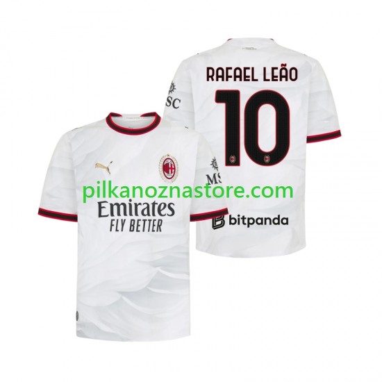 AC Milan Rafael Leao 10 Koszulka Męska Wyjazdowy 2026-2027 Krótkie Rękawy