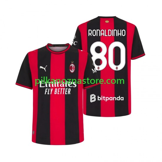 AC Milan Ronaldinho 80 Koszulka Męska Domowy 2026-2027 Krótkie Rękawy