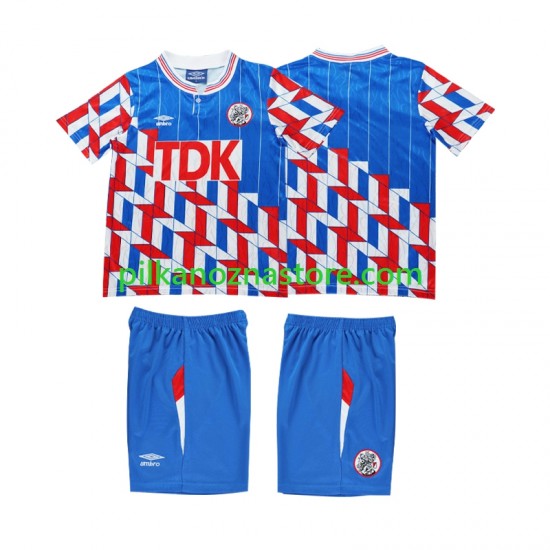 AFC Ajax dla Dzieci 1989 1990 Retro Koszulka Wyjazdowy Długie Rękawy